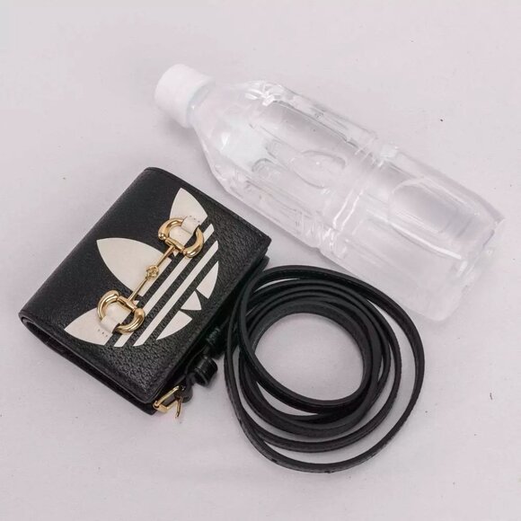 Authentic Gucci x Adidas Card Case 2 way mini purse with Horsebit - Picture 2 of 14